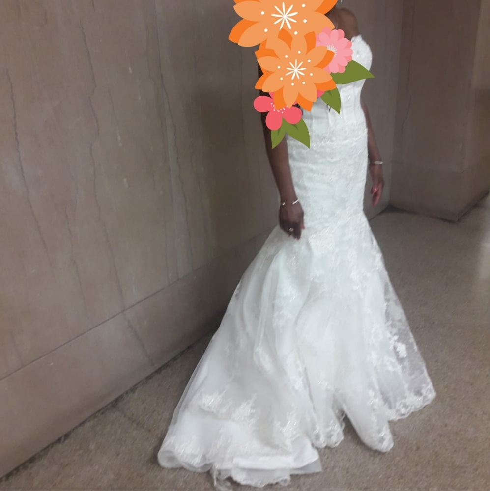 Christian Michele gowns white Lace sweetheart Wedding Dress size10